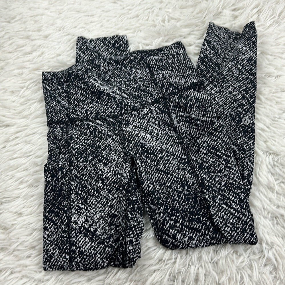 Lululemon Fast and Free High-Rise Crop 23" *Non-Reflective Speckle Sprint Alpine